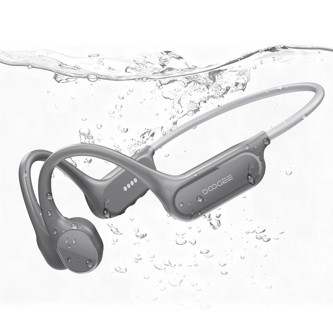 DOOGEE Knochenschall Kopfhörer, IP68 Kopfhörer Schwimmen, 10H Sport Lauf Drahtlos Bluetooth 5.4 Open