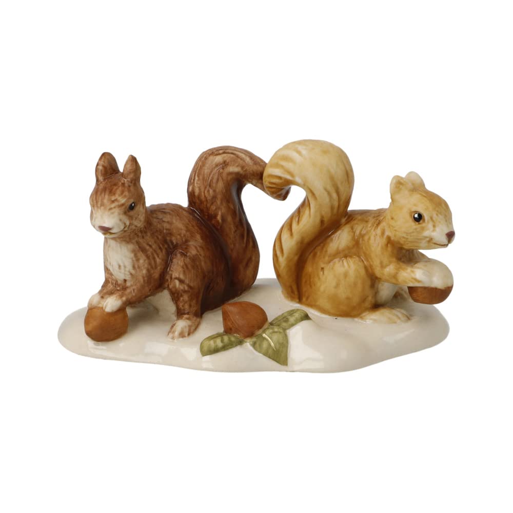 Goebel Figur Eichhörnchen auf Futtersuche - Winterwald Weihnachten 4cm Mehrfarbig, 4cm Mehrfarbig