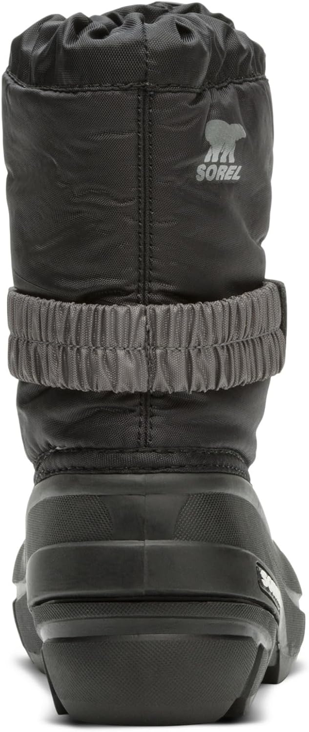 Sorel Flurry Winterstiefel für Kinder, Grau (Dark Grey x Warning Yellow F18), 32 EU 25 EU Black City