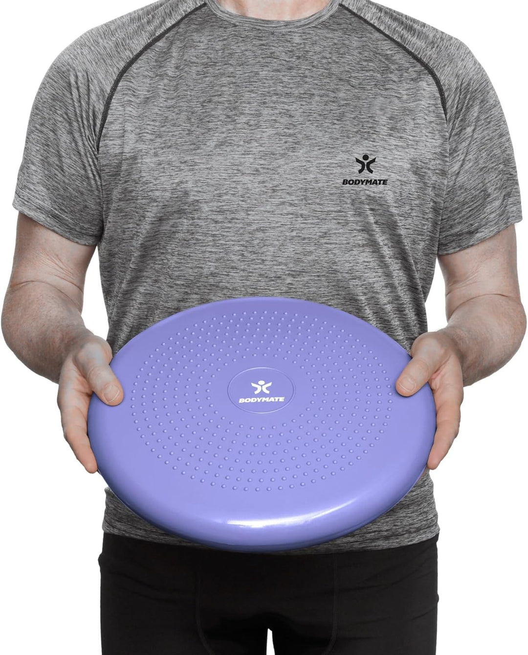 BODYMATE Balance Kissen mit Pumpe, Ø 34 cm | Propriozeptives Kissen, instabiles Kissen, aufblasbares