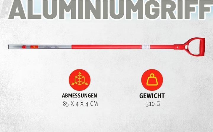 WOLF-Garten multi-star® Aluminium-D-Stiel ZM-AD; 3943062 1 Rot, 1 Rot