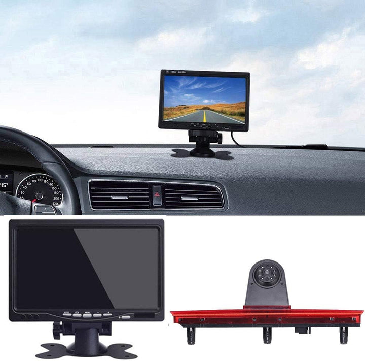 「Rückfahrkamera Transportster + 7 Zoll TFT LCD Bildschirm Auto Monitor」 Bremsleuchte Auto Dach Rückf