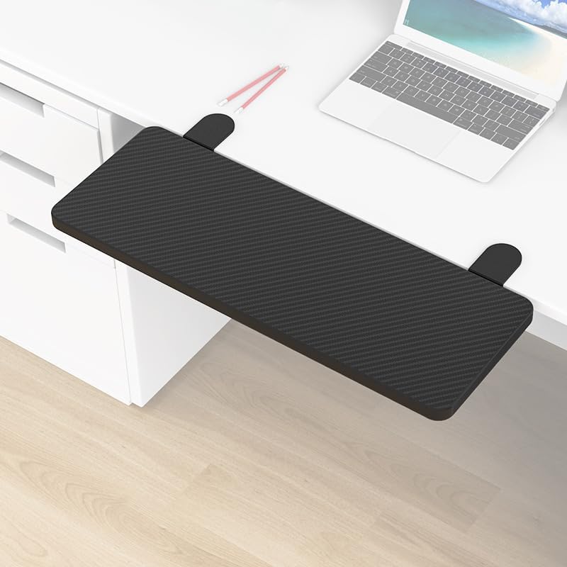 Ergonomische Schreibtisch Verlängerung, 55×24cm 90° Faltbare Armauflage Schreibtisch Extender Armleh