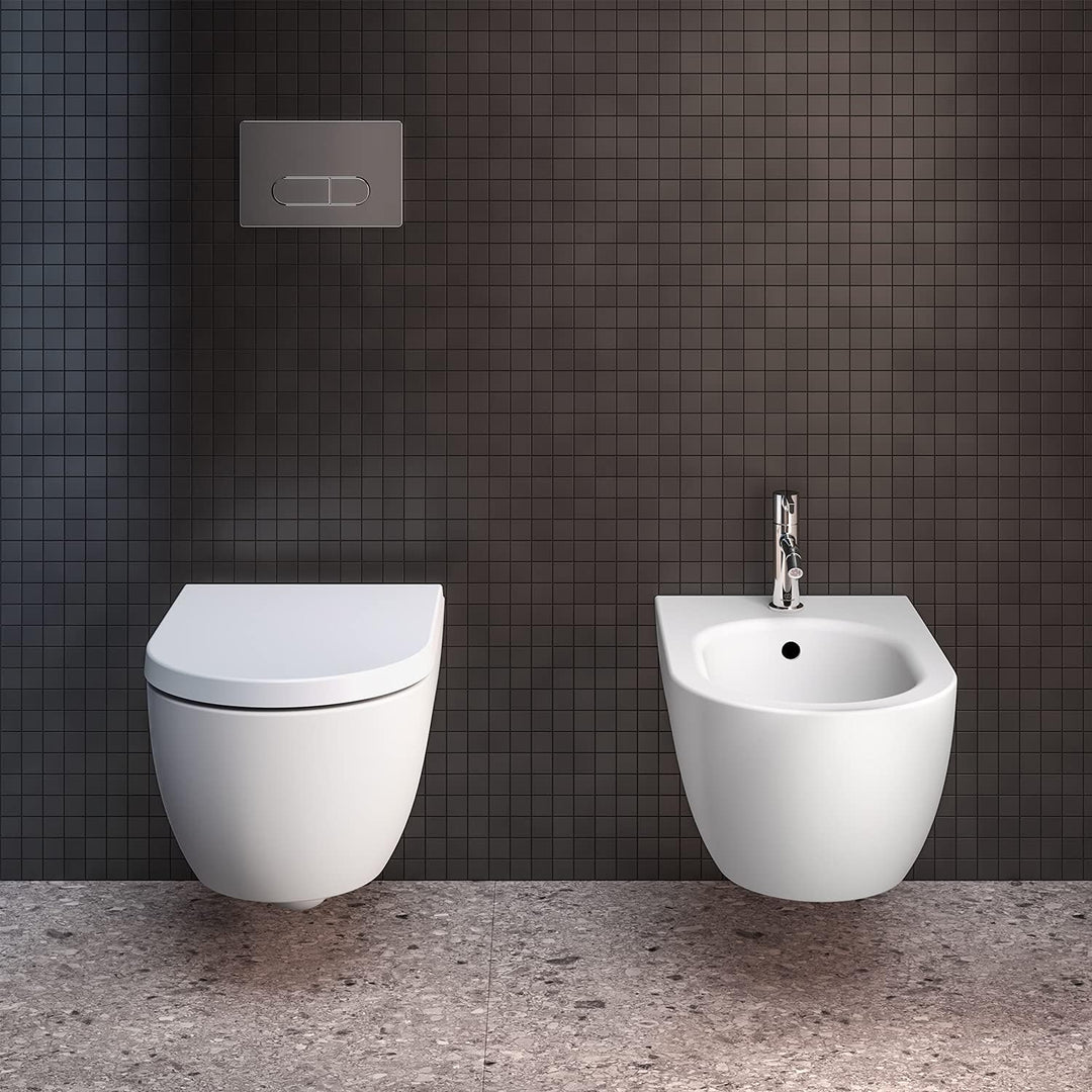Ideal Standard T3760V1 Blend Curve WC-Sitz mit Softclosing, Wrapover Seidenweiss, Seidenweiss