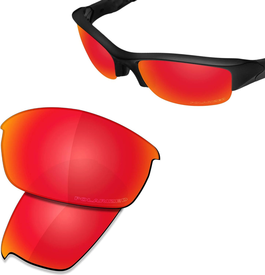 Saucer Premium-Ersatzgläser und Gummi-Kits für Oakley Flak Jacket Sonnenbrillen High Defense - Fire