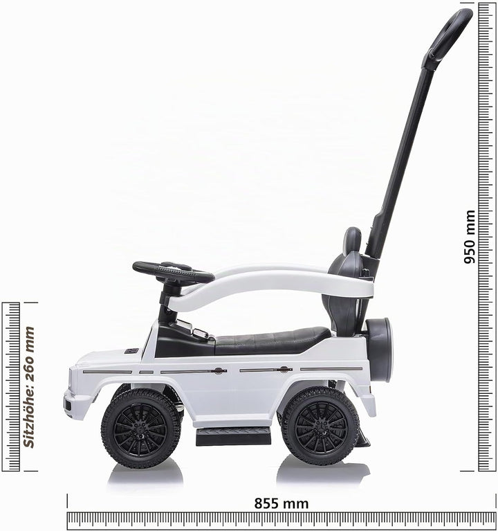 JAMARA 460625 - Rutscher Mercedes-Benz G 350 d 3in1 – ab 6 Monate, Sitzhöhe 260 mm, Kippschutz, Schu
