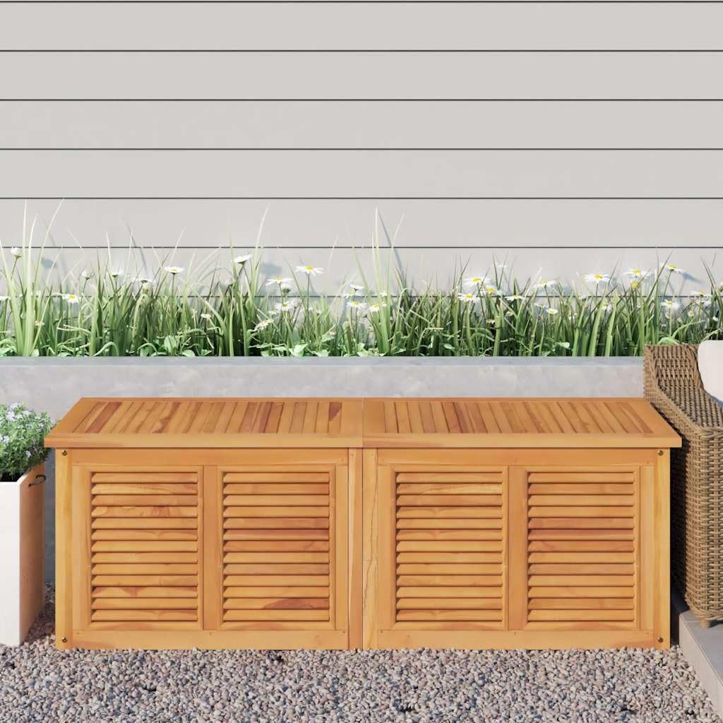 vidaXL Gartenbox, Auflagenbox mit Beutel Stauraum, 150x50x55 cm, Kissenbox Latten-Design, Aufbewahru