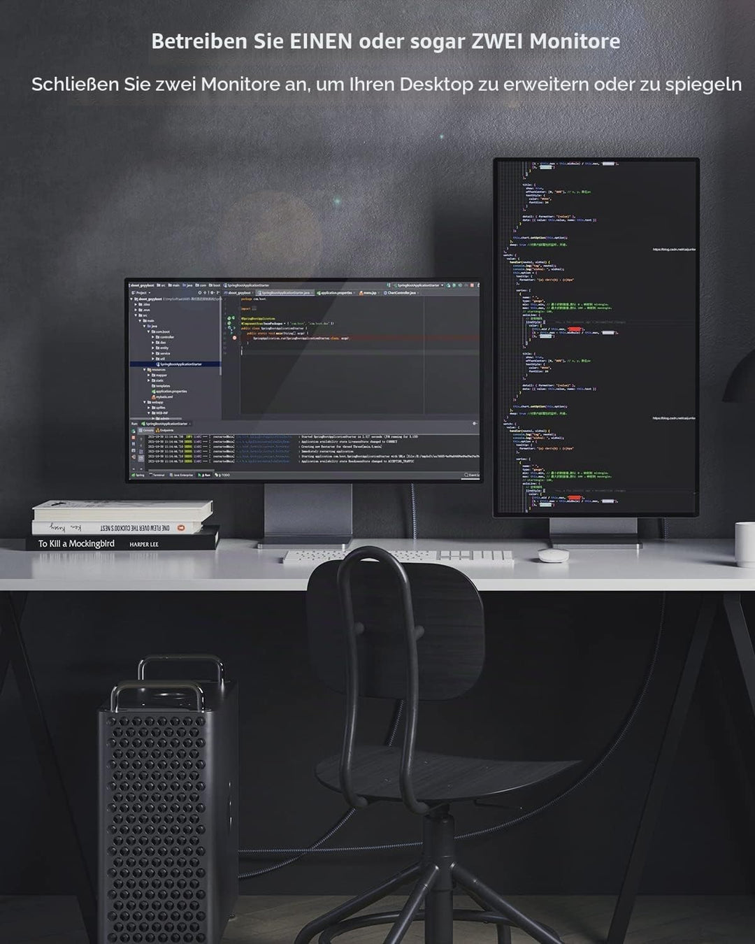 DisplayPort 1.4 auf HDMI 2.1 8K Kabel,Maxonar DP auf HDMI-Kabel 2m(6.6ft),[Aluminiumgehäuse,Nylongef