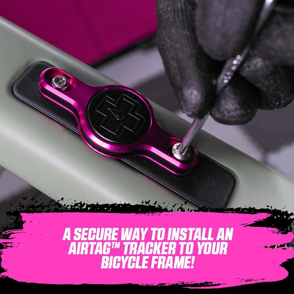 Muc-Off Secure Tag Holder V2 Für Apple AirTag, Schwarz, MU-ACC-2703