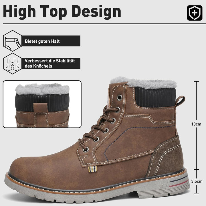 Mishansha Winterschuhe Herren Stiefel Warm Gefüttert Winterstiefel Damen Wasserdicht Outdoor Schnees