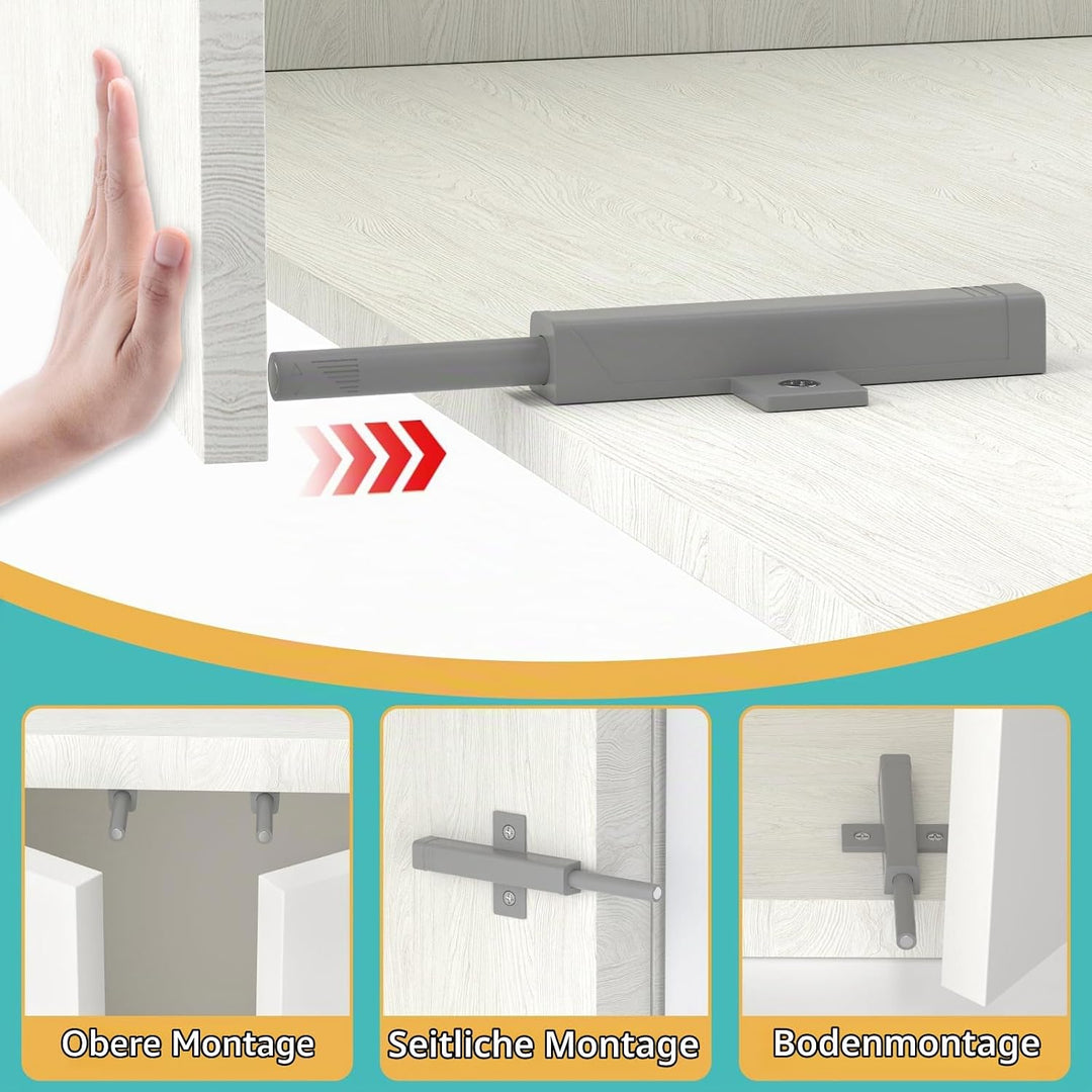 Push to Open Türöffner Jiayi 4 Stück Schwer Hochleistung Push Open Magnet Drucktüröffner Schrank Lei