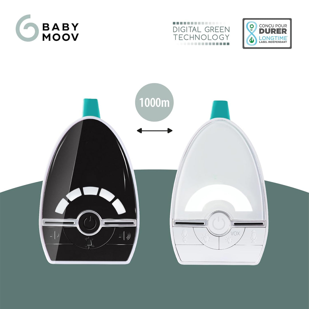 Babymoov Babyphone Expert Care, Digital Green Technology, 1000m