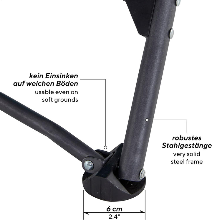 Uquip Campingbedarf, Stahl, Rip Stop Polyester 600 D, Blau, Standard