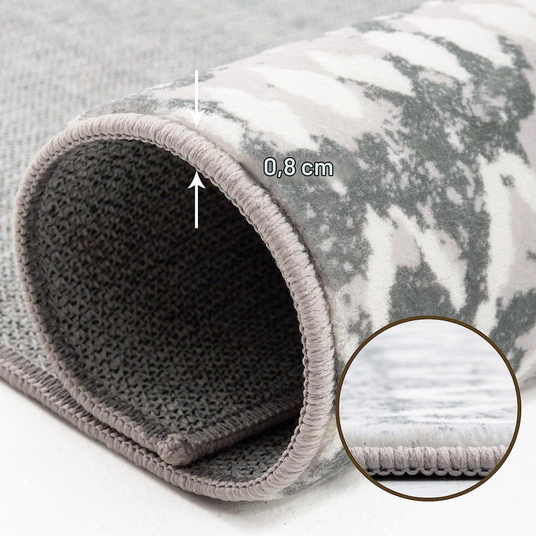 Carvapet Läufer Teppich 90x150cm rutschfest Lang Küchenteppich Waschbar Teppichläufer Weiche Mikrofa