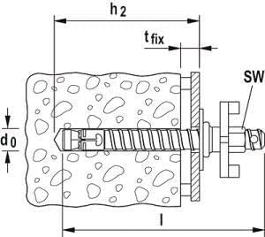 Fischer Spreizelement FDBB 16 SE, 90681 - 25 Stücke