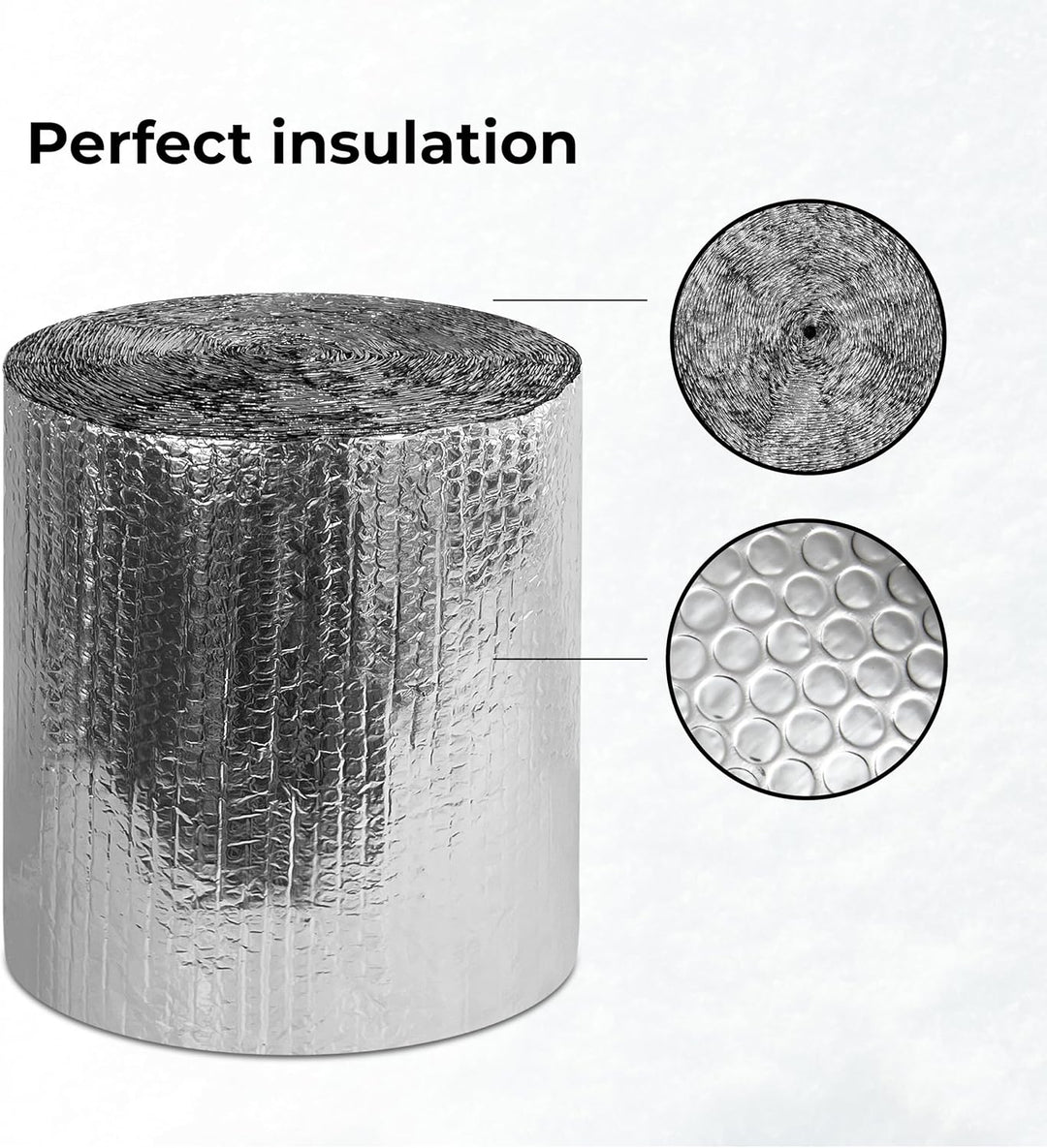 Heizkörper Reflexionsfolie Heizung Isolierfolie 0,6 m x 15 m x 3mm - Isoliermatte Thermofolie Dämmfo