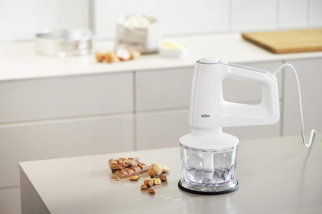 Braun MultiMix 3 HM 3135 Handmixer – Handrührgerät zum Backen & Kochen, inkl. Schneebesen, Knethaken