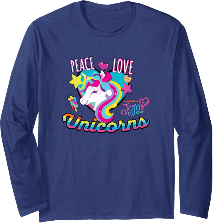 JoJo Siwa Peace Love And Unicorns Langarmshirt