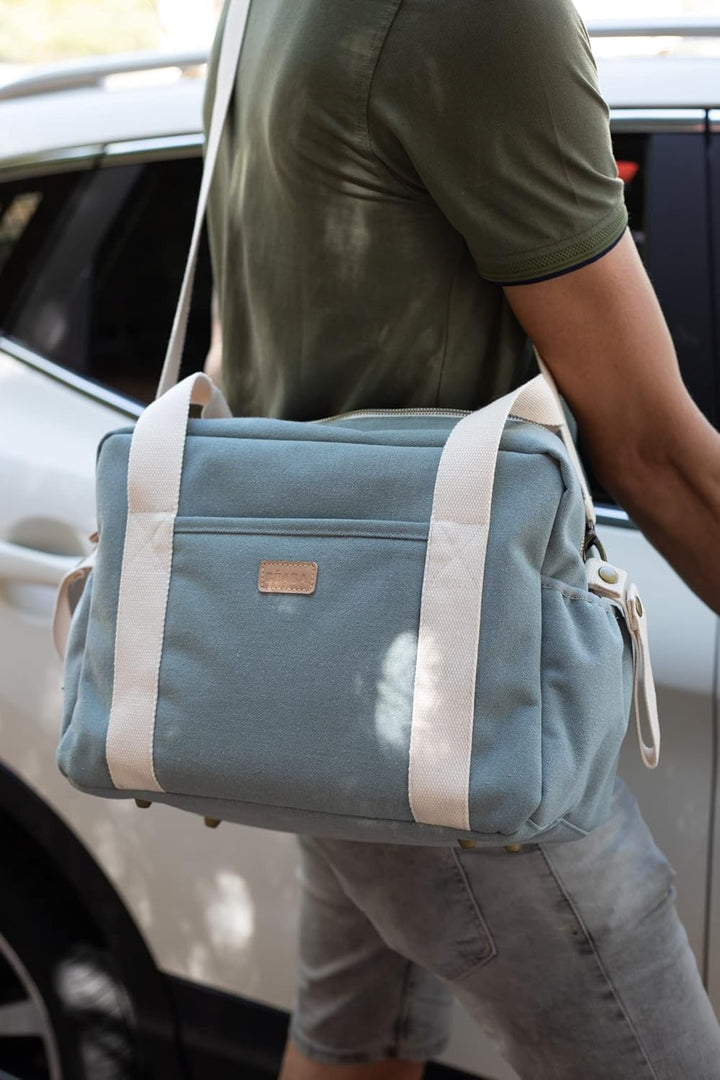 BÉABA, Wickeltasche für Babys, Mehrere Fächer, 10 Taschen, Reissverschluss Trolley-Koffer, Schulterg