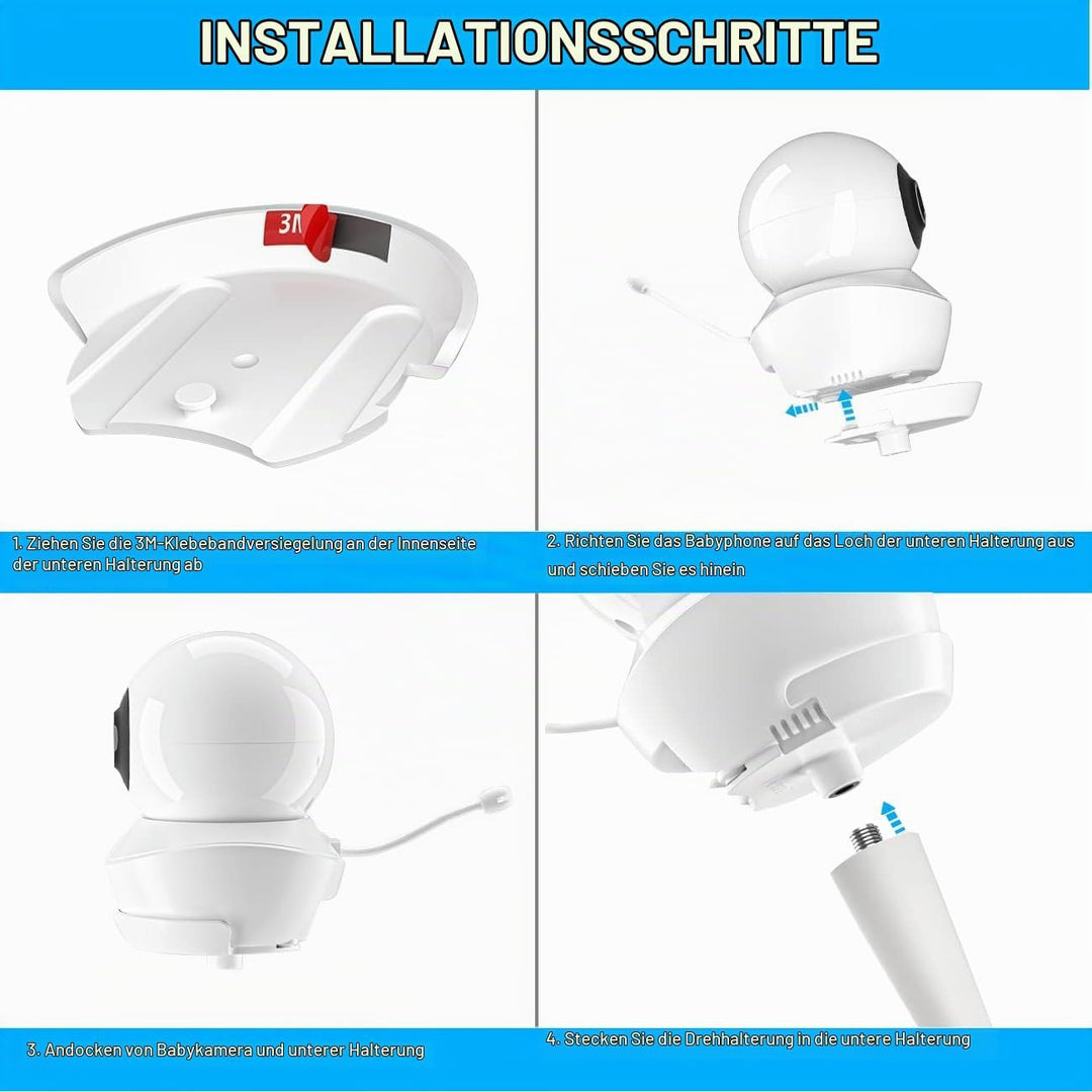 Monitor Halterung für Babysense Babyphone S2/V43, Flexibel Babyphone Kamera Mount für Babysense Vide
