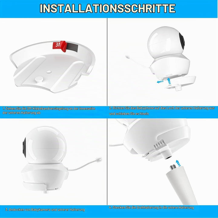 Monitor Halterung für Babysense Babyphone S2/V43, Flexibel Babyphone Kamera Mount für Babysense Vide