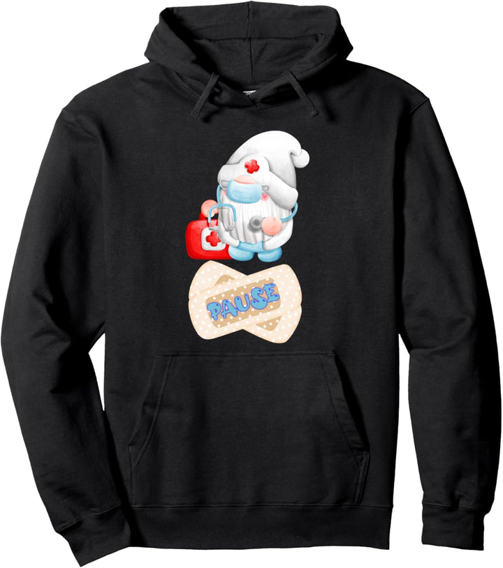 Pausen Gnom für Krankenpfleger, Ärzte, Pfleger und Sanitäter Pullover Hoodie