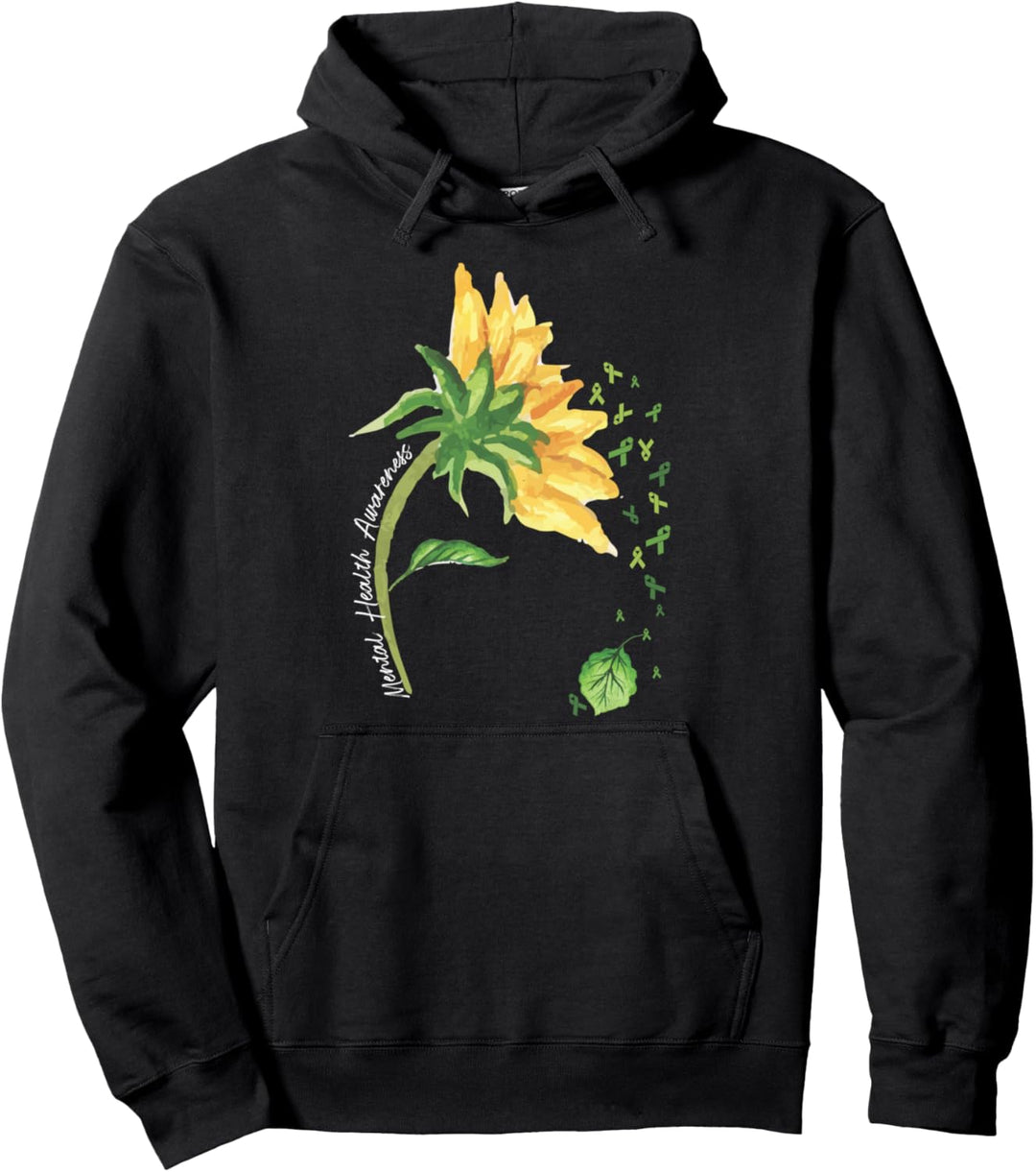 Monat des Bewusstseins für psychische Gesundheit Sonnenblume Pullover Hoodie
