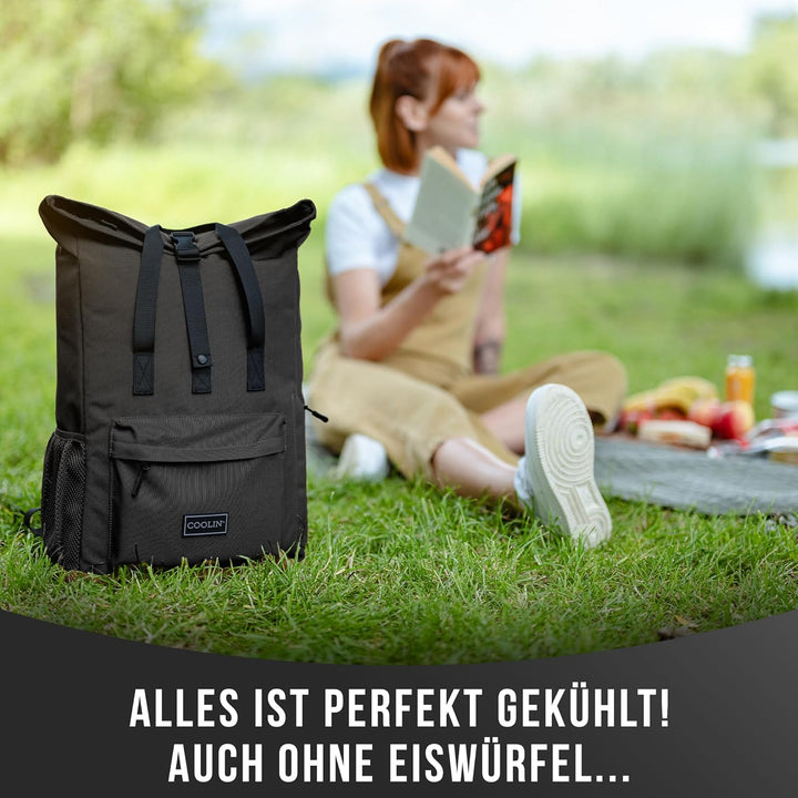 Coolin' Kühlrucksack 30L | Rucksack mit Kühlfach für Bier, Picknick, Getränke & Co | Kühltasche als