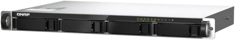 Qnap TS-435XeU-4G Rackmount-NAS mit 4 Einschüben 2,5GbE/10GbE-Konnektivität, M.2 NVMe SSD-Caching Bu