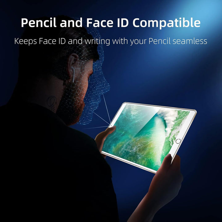 NEW'C 2 Stück, Schutzfolie für iPad Air 3 10,5 Zoll (2019), iPad Pro 10,5 Zoll (2017) und ein Ausric