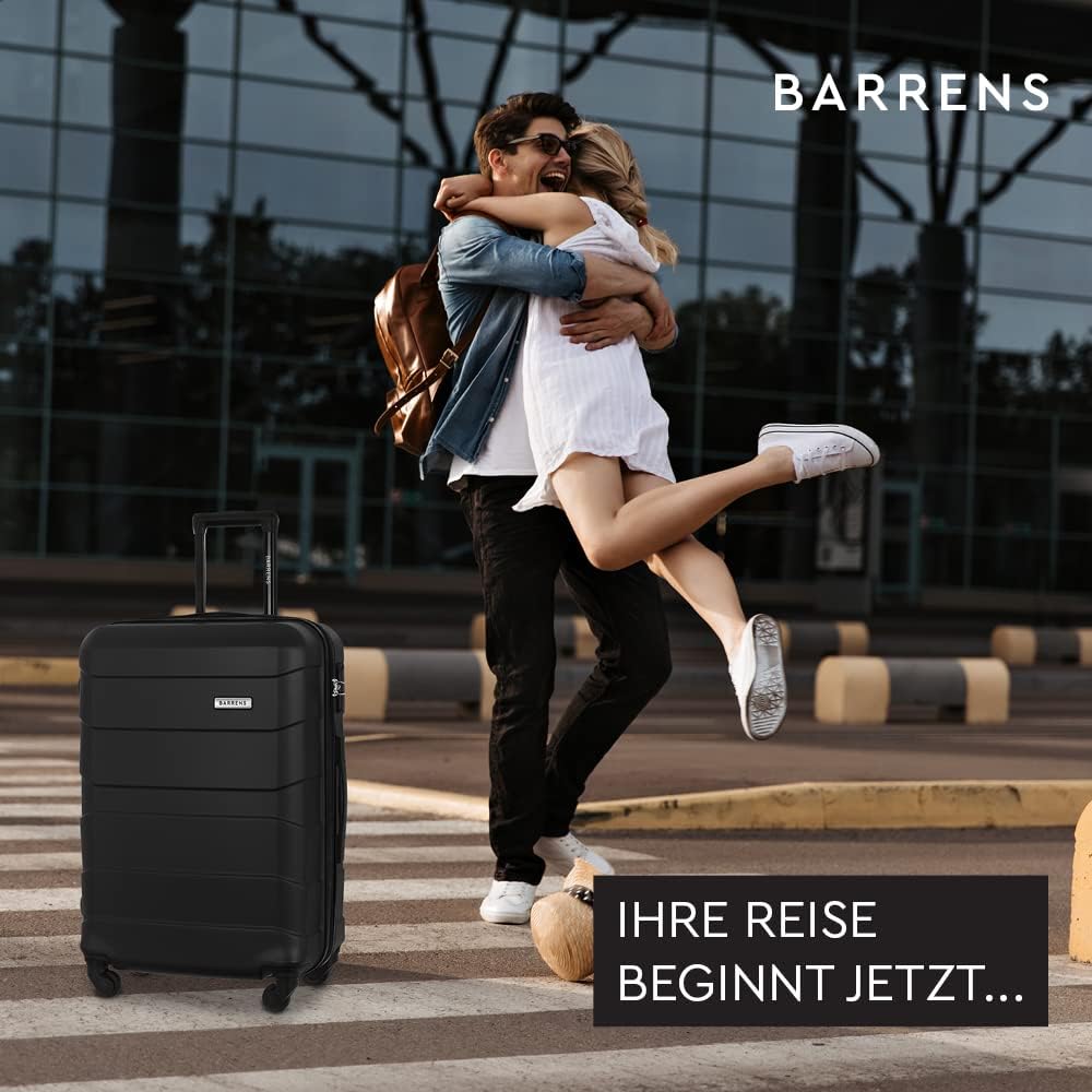 BARRENS Mittel Koffer | Aufgabegepäck | 66x46x26 cm | 60 L | Hochschlagfestes ABS-Material | Chiffri