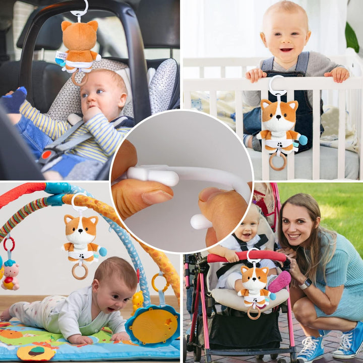 Spieluhr Baby Einschlafhilfe, Plüschtier Spielzeug mit weiche Wiegenlied für 0+ Monaten Mädchen Jung