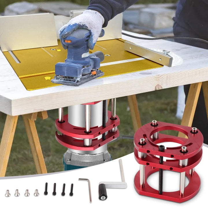 plplaaoo Router Lift Präzise System 4-Backen-Hebebühne Klemm-Frästisch-Hebesystem Oberfräse Tisch He