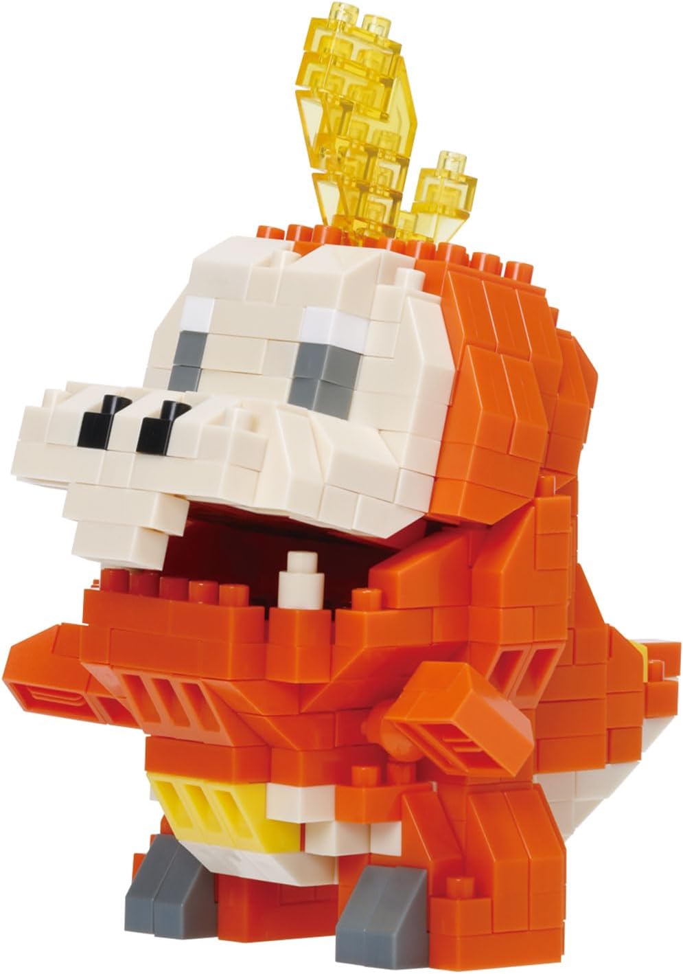 Bandai - Nanoblock - Krokel (Fuecoco) - Pokémon - Mini-Bausteinfigur - Konstruktionsspiel - Bausatz