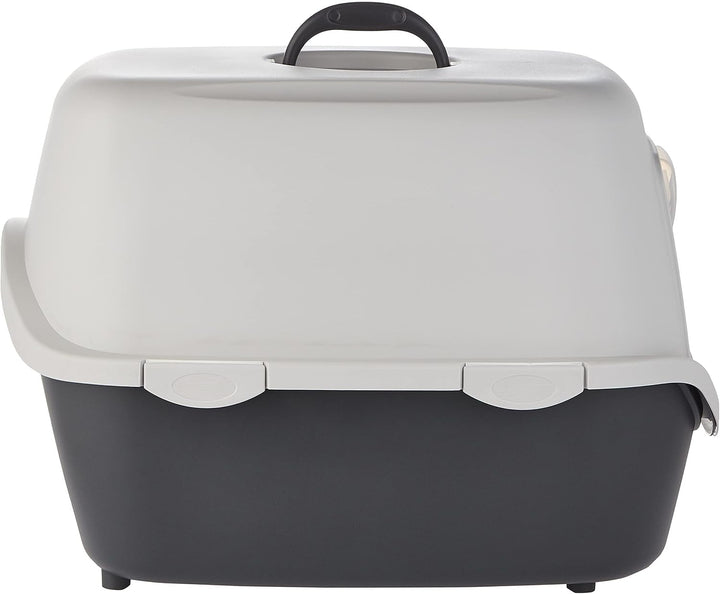 TRIXIE Katzentoilette Vico, mit Haube, 40 × 40 × 56 cm, dunkelgrau/hellgrau dunkelgrau/hellgrau 40 ×