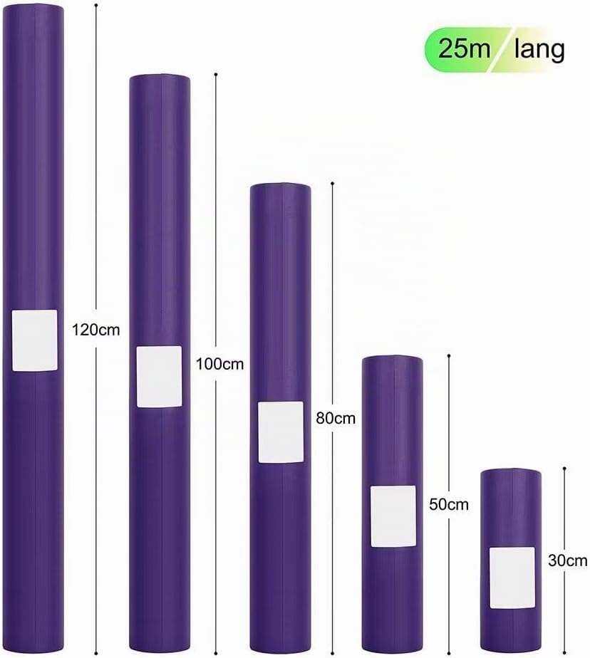 Tischdeckenrolle, 1 × 25M, Lila, Einweg Vlies Stoffähnlich Tischdecke Rolle, Meterware Tischtuchroll