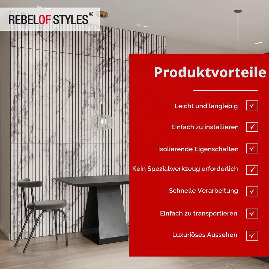 3D Wandpaneele, EPS-Schaumstoff Verblendstein - 3D UltraLight Linari Marble White HD Printed, 3d Ult