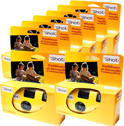 TopShot 400 Einwegkamera mit eingebautem Blitz (Paket mit 8 Kamera, 27 Bilder)