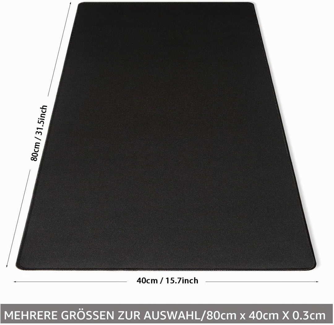 DOBAOJIA Mauspad Schwarz, Schreibtischunterlage Schwarz, Mauspad XXL 800 x 400mm, Mausunterlage Gros