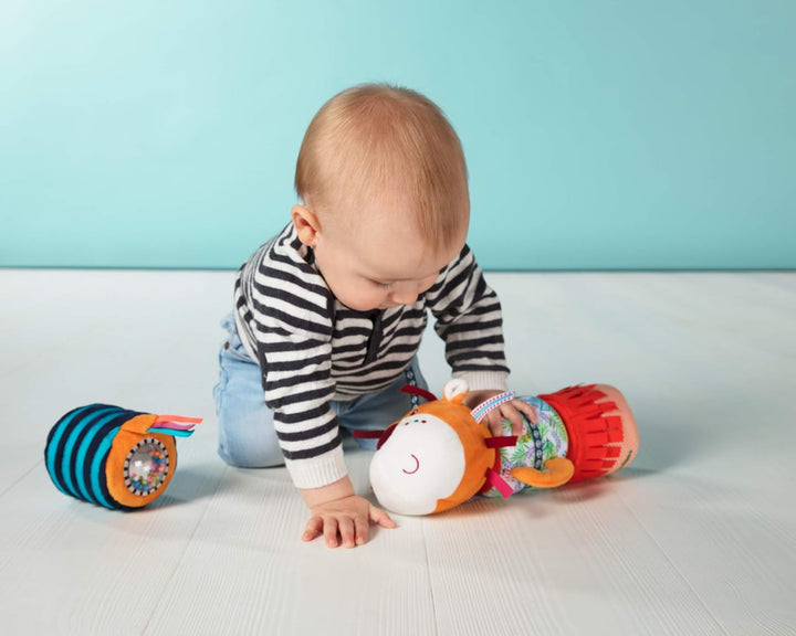 Lilliputiens - Jack Klettband-Klangrolle - Farbiges Aktivitätsspielzeug für Babys mit verschiedenen