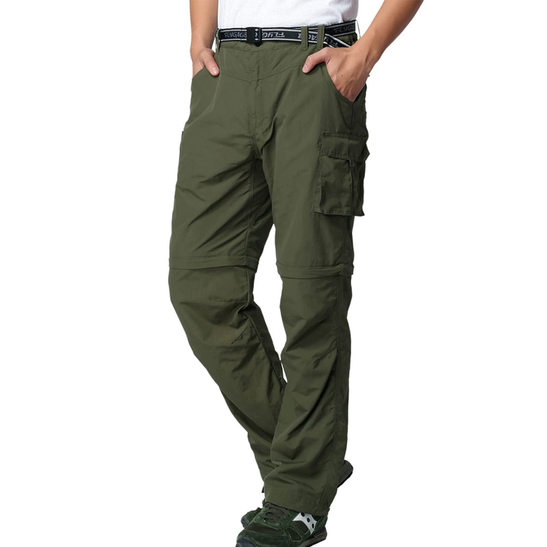 Herren Wanderhose Zip Off Leichte Atmungsaktiv Schnell Trockend Trekkinghose Abnehmbar Funktionshose