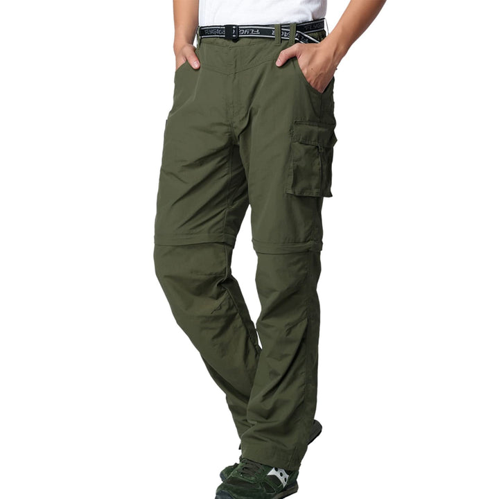 Herren Wanderhose Zip Off Leichte Atmungsaktiv Schnell Trockend Trekkinghose Abnehmbar Funktionshose
