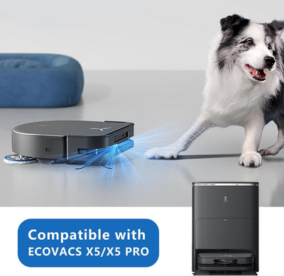 Yivy 27 Stück Zubehör für ECOVACS DEEBOT X5 OMNI,X5 PRO OMNI Saugroboter Ersatzteile: 1 Hauptbürste,