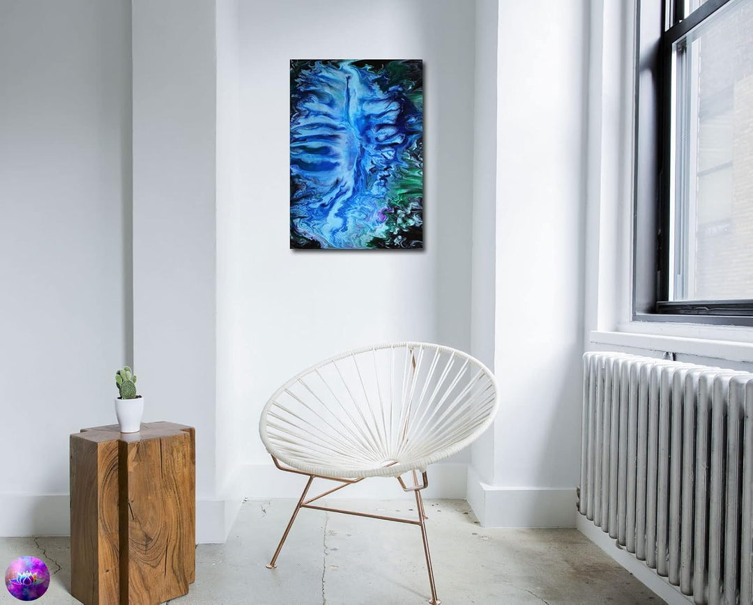Original Gemälde Abstrakte Malerei - moderne hochglanz Wandbilder - Resin Art Kunst Bild Harz Unikat