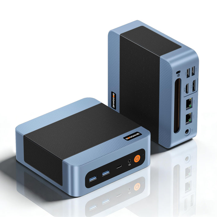 BOSGAME E5 Mini-PC Büro-Zuhause, Ryzen 5300U (übertrifft 4300U/N150, bis zu 3,8 GHz), 8 GB DDR4 RAM,