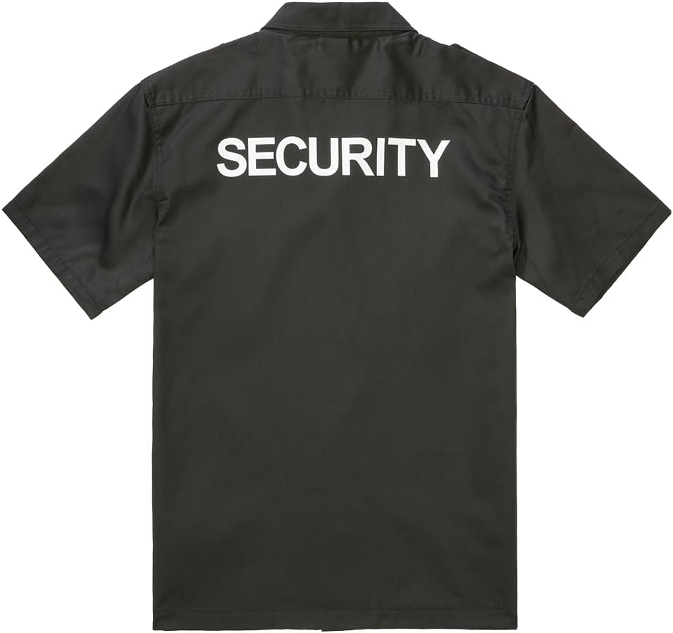 Brandit Herren Security Us Shirt Short Klassisches Hemd 7XL Schwarz - Kurzarm, 7XL Schwarz - Kurzarm