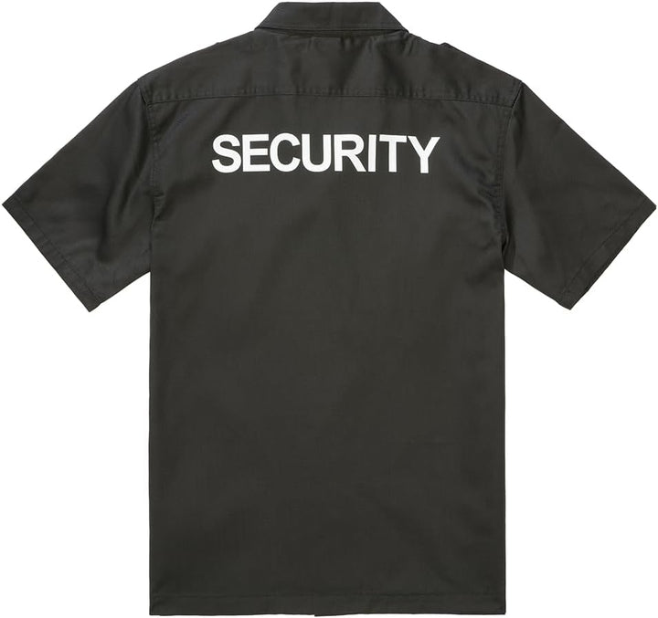 Brandit Herren Security Us Shirt Short Klassisches Hemd 7XL Schwarz - Kurzarm, 7XL Schwarz - Kurzarm