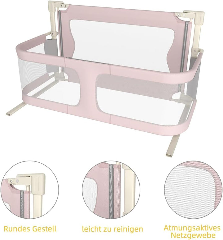 homewell Bettgitter, gemeinsames Schlafen, Bettschutzgitter Kinderbettgitter für Kinder Babybettgitt