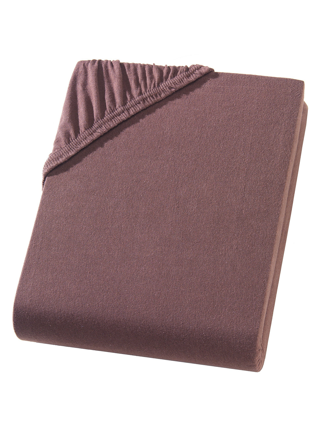 Split Topper Spannbettlaken/Spannbetttuch - Schokobraun - Jersey - 180x200-200x200 cm - 10cm Steghöh