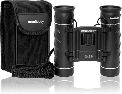AccuBuddy Fernglas für Erwachsene & Kinder, leichtes & kompaktes Mini-Teleskop mit 12-facher Vergrös